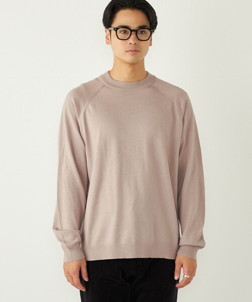 SHIPS Colors（シップス カラーズ）の「SHIPS Colors:〈吸湿発熱・洗濯機可能〉CELLN(R) × ウール 14ゲージ ニット（ニット/セーター・メンズ・ベージュ/ブラウン/ブルー/ブラック・MEDIUM/LARGE/X-LARGE）」の10枚目の写真