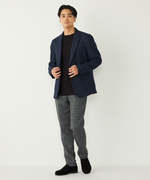 SHIPS Colors（シップス カラーズ）の「SHIPS Colors:〈吸湿発熱・洗濯機可能〉CELLN(R) × ウール 14ゲージ ニット（ニット/セーター・メンズ・ベージュ/ブラウン/ブルー/ブラック・MEDIUM/LARGE/X-LARGE）」の15枚目の写真