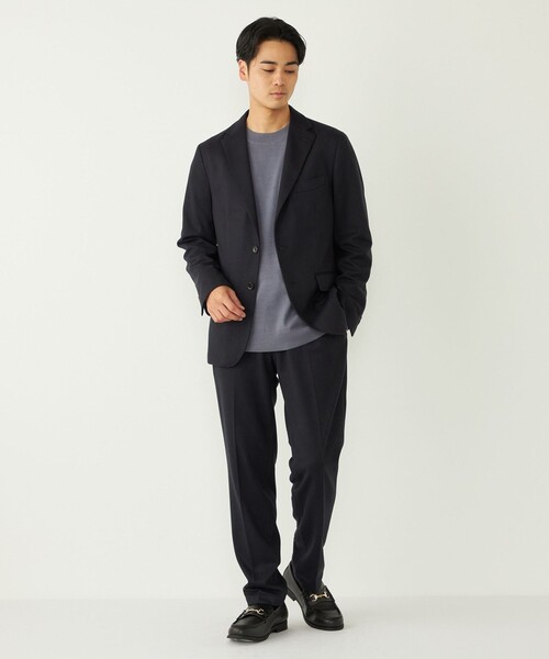 SHIPS Colors（シップス カラーズ）の「SHIPS Colors:〈吸湿発熱・洗濯機可能〉CELLN(R) × ウール 14ゲージ ニット（ニット/セーター・メンズ・ベージュ/ブラウン/ブルー/ブラック・MEDIUM/LARGE/X-LARGE）」の19枚目の写真