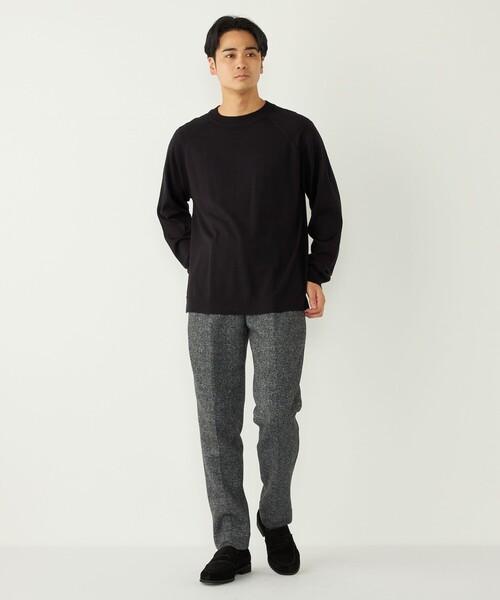 SHIPS Colors（シップス カラーズ）の「SHIPS Colors:〈吸湿発熱・洗濯機可能〉CELLN(R) × ウール 14ゲージ ニット（ニット/セーター・メンズ・ベージュ/ブラウン/ブルー/ブラック・MEDIUM/LARGE/X-LARGE）」の22枚目の写真