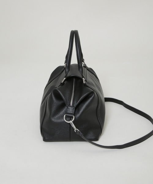 NANO universe（ナノユニバース）の「ショルダー付きフラップミニボストン（ショルダーバッグ・レディース・ブラック/ブラウン・F）」の11枚目の写真