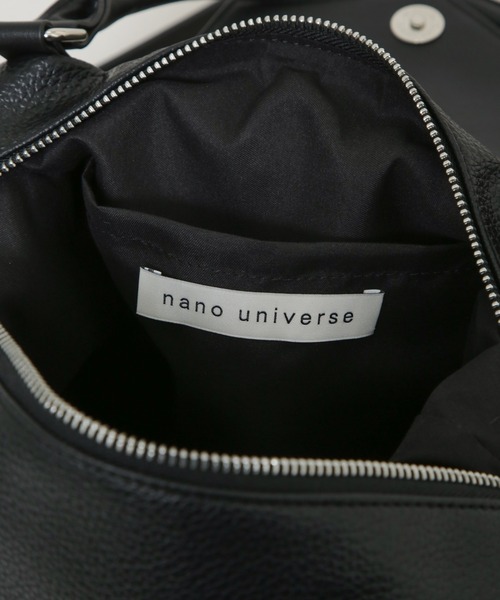 NANO universe（ナノユニバース）の「ショルダー付きフラップミニボストン（ショルダーバッグ・レディース・ブラック/ブラウン・F）」の18枚目の写真