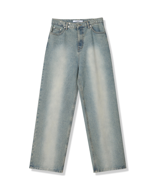 AVANDRESS(アバンドレス )の「BUCKLE WIDE DENIM PANTS WASHING LIGHT BLUE(デニムパンツ・レディース・その他・SMALL/MEDIUM/LARGE/X-LARGE/X-SMALL)」の3枚目の写真