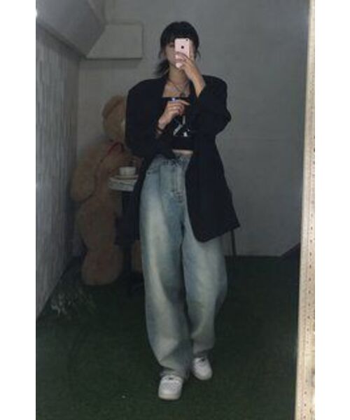 AVANDRESS(アバンドレス )の「BUCKLE WIDE DENIM PANTS WASHING LIGHT BLUE(デニムパンツ・レディース・その他・SMALL/MEDIUM/LARGE/X-LARGE/X-SMALL)」の21枚目の写真