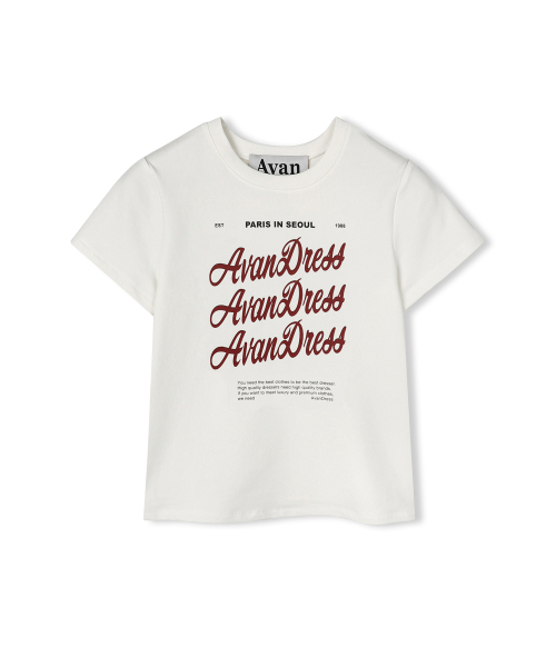 AVANDRESS(アバンドレス )の「Bagel Crop T-shirt - 3COL(Tシャツ/カットソー・レディース・アイボリー/ホワイト/チャコール・SMALL/MEDIUM)」の9枚目の写真