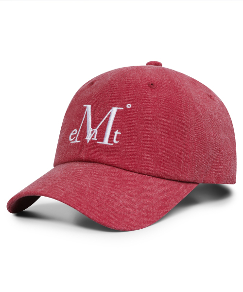 MUCENT(ムセント)の「シグネチャーボールキャップ(ピグメントダイングバーガンディ)(キャップ・レディース・レッド系その他3・FREE)」の2枚目の写真