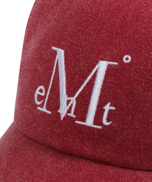 MUCENT(ムセント)の「シグネチャーボールキャップ(ピグメントダイングバーガンディ)(キャップ・レディース・レッド系その他3・FREE)」の3枚目の写真