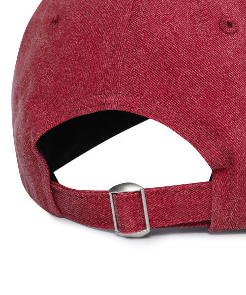 MUCENT(ムセント)の「シグネチャーボールキャップ(ピグメントダイングバーガンディ)(キャップ・レディース・レッド系その他3・FREE)」の4枚目の写真