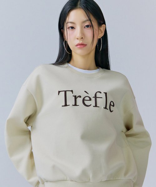 CHASECULT(チェイスカルト)の「レディース エンボス刺繍ポイント スウェット-CERG5165B05(スウェット・レディース・オートミール・85/90)」の2枚目の写真