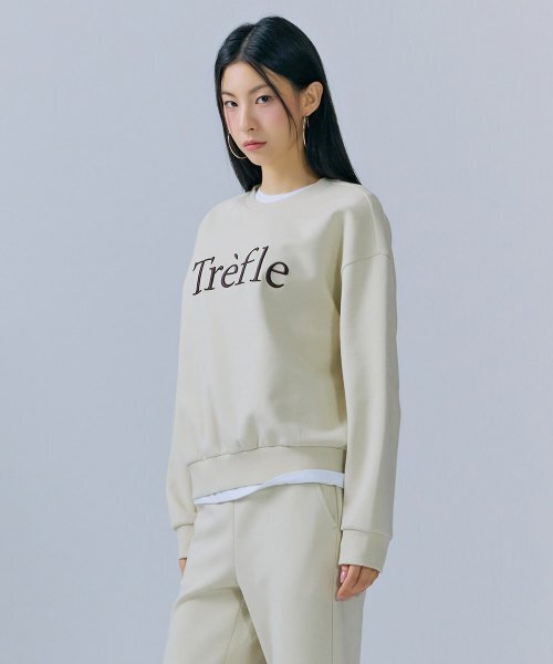 CHASECULT(チェイスカルト)の「レディース エンボス刺繍ポイント スウェット-CERG5165B05(スウェット・レディース・オートミール・85/90)」の3枚目の写真