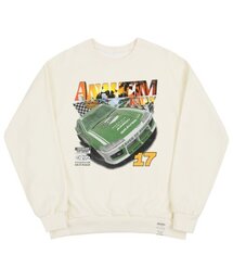 [ユニセックス]グリーンレーシングスマイルマンツーマン_クリーム