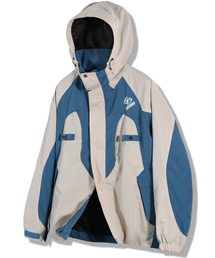 GUBIN（グビン）の「オーバーサイズ配色ウィンドブレーカー - ブルー（ナイロンジャケット）」