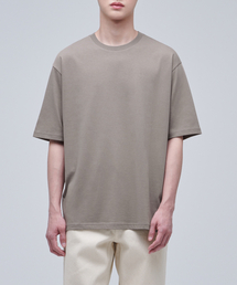 リサイクルリラックスクルーネックTシャツ[ダスティベージュ]