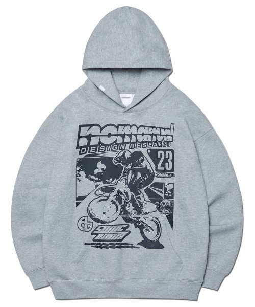 NOMANUAL(NOMANUAL)の「NM AUTO HOODIE - MELANGE(パーカー・レディース・その他・LARGE/X-LARGE/SMALL/MEDIUM)」の1枚目の写真
