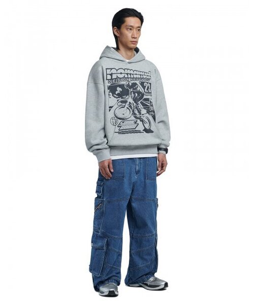 NOMANUAL(NOMANUAL)の「NM AUTO HOODIE - MELANGE(パーカー・レディース・その他・LARGE/X-LARGE/SMALL/MEDIUM)」の3枚目の写真