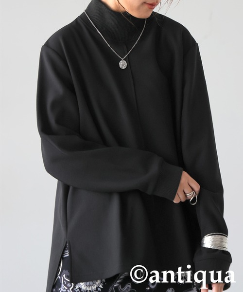 モックネック プルオーバー（その他トップス）｜antiqua（アンティカ