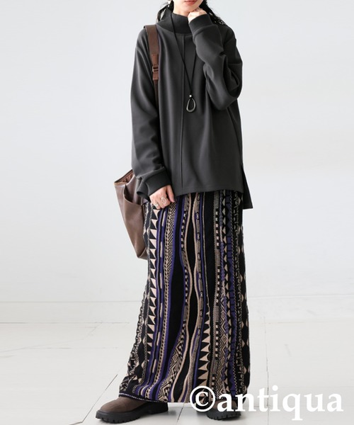 antiqua(アンティカ)の「モックネック プルオーバー(その他トップス・レディース・ブラック/グレー/ホワイト系その他/レッド/ウッド/ブラウン系その他/ベージュ・ONESIZE)」の18枚目の写真