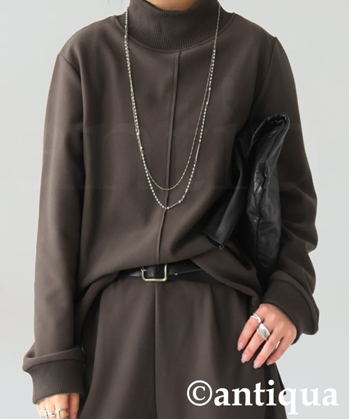 モックネック プルオーバー（その他トップス）｜antiqua（アンティカ