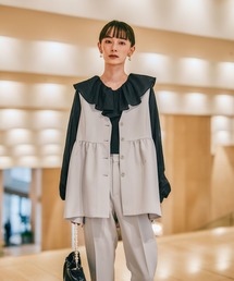 LEPSIM（レプシィム）の「【入卒式／セレモニー】Wクロス切り替えベスト　598356（その他アウター）」