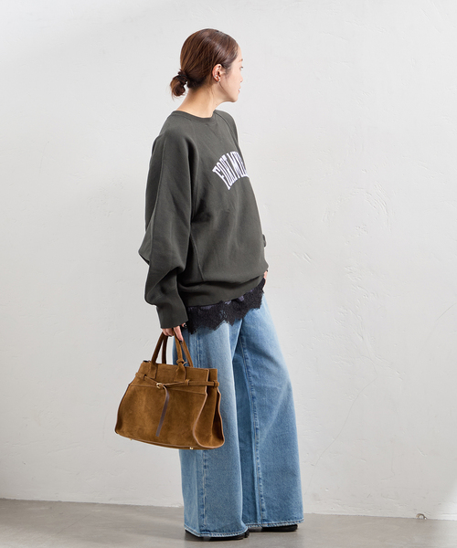 Champion（チャンピオン）の「別注【CHAMPION/チャンピオン】for JS ワッペンツキスウェット（スウェット・レディース・ブラック系その他/チャコールグレー/アイボリー/グリーン・LARGE）」の8枚目の写真