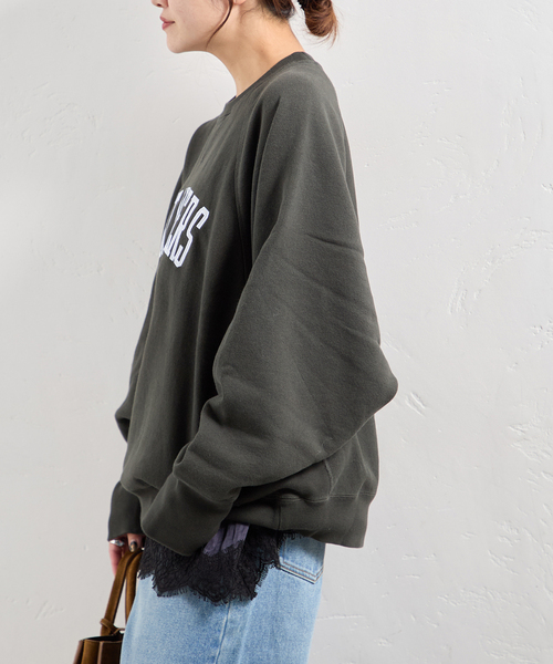 Champion（チャンピオン）の「別注【CHAMPION/チャンピオン】for JS ワッペンツキスウェット（スウェット・レディース・ブラック系その他/チャコールグレー/アイボリー/グリーン・LARGE）」の10枚目の写真