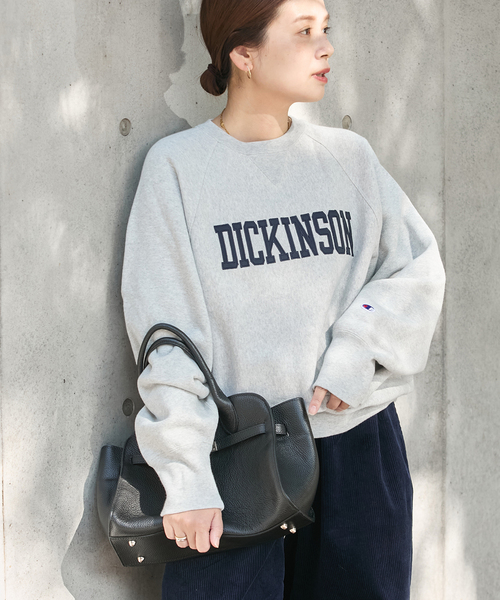 Champion（チャンピオン）の「別注【CHAMPION/チャンピオン】for JS ワッペンツキスウェット（スウェット・レディース・ブラック系その他/チャコールグレー/アイボリー/グリーン・LARGE）」の13枚目の写真