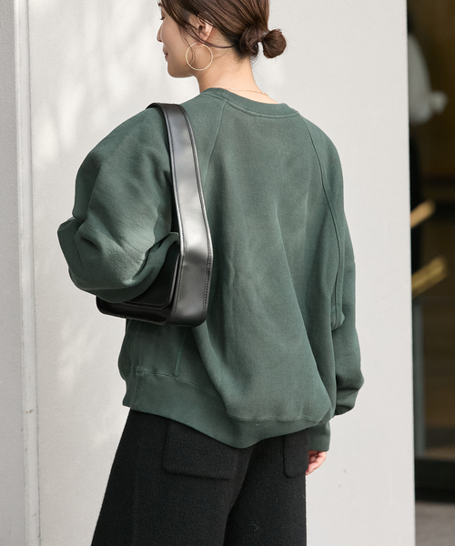 Champion（チャンピオン）の「別注【CHAMPION/チャンピオン】for JS ワッペンツキスウェット（スウェット・レディース・ブラック系その他/チャコールグレー/アイボリー/グリーン・LARGE）」の18枚目の写真