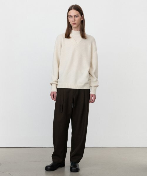 INSILENCE(インサイロンス)の「ヴァージンウールツープリーツボリュームパンツBROWN(その他パンツ・メンズ・その他・MEDIUM/SMALL)」の1枚目の写真