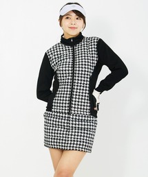 TopIsm（トップイズム）の「ゴルフウェア ダウン上下セットアップ ダウンジャケット ダウンスカート スウェットジャージ切替 レディース（ゴルフグッズ）」