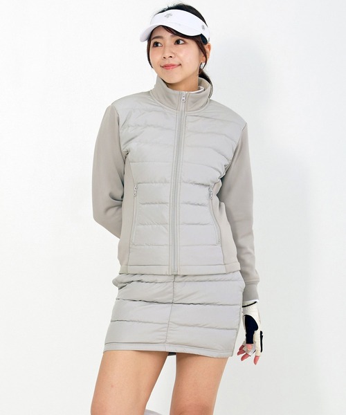 アディダス　ダウンジャケットスカート上下セット【新品】Mサイズ　ゴルフウェア⑤ ゴルフウェア ダウン上下セットアップ ダウンジャケット ダウン