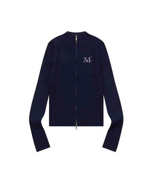 MUCENT(ムセント)の「オーキッドゴルジクロップニットジップアップ (7カラー)(ニット/セーター・レディース・Beige/ネイビー/グリーン/グレー/ブラック/アイボリー/スカイブルー・FREE)」の7枚目の写真