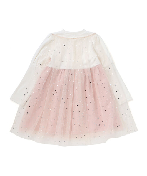 SLAP SLIP(スラップスリップ)の「きらめく星のチュールマントつきベロアワンピース(80~130cm)(ワンピース・キッズ・ピンク/ブルー・90cm/130cm/80cm/120cm/100cm/110cm)」の7枚目の写真