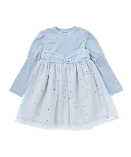 SLAP SLIP(スラップスリップ)の「きらめく星のチュールマントつきベロアワンピース(80~130cm)(ワンピース・キッズ・ピンク/ブルー・90cm/130cm/80cm/120cm/100cm/110cm)」の14枚目の写真