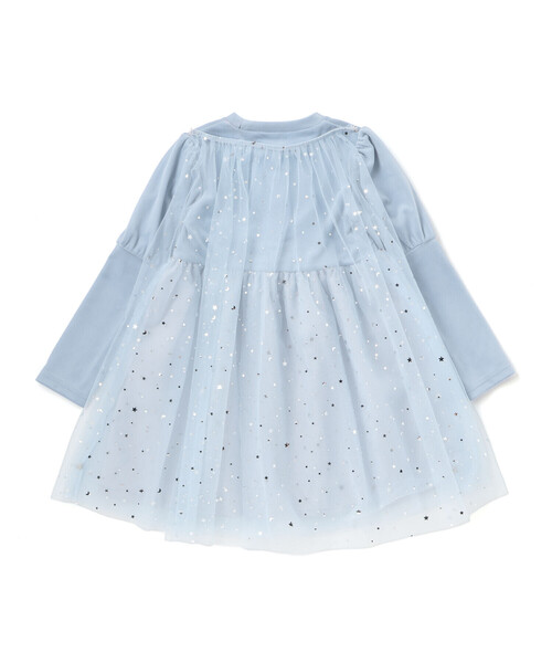 SLAP SLIP(スラップスリップ)の「きらめく星のチュールマントつきベロアワンピース(80~130cm)(ワンピース・キッズ・ピンク/ブルー・90cm/130cm/80cm/120cm/100cm/110cm)」の16枚目の写真