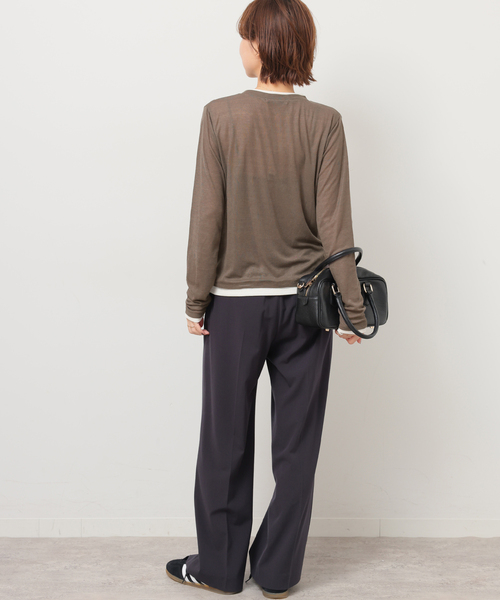 JOURNAL STANDARD relume(ジャーナルスタンダード レリューム)の「《追加》フェイクレイヤードロングスリーブTEE(Tシャツ/カットソー・レディース・チャコールグレー/ライトグレー/ブラウン・FREE)」の20枚目の写真