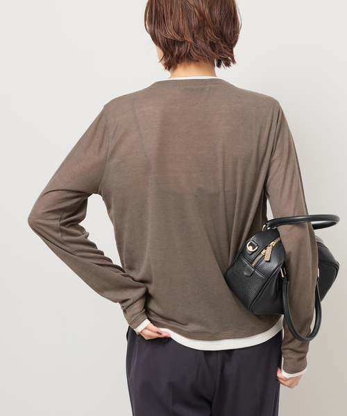 JOURNAL STANDARD relume(ジャーナルスタンダード レリューム)の「《追加》フェイクレイヤードロングスリーブTEE(Tシャツ/カットソー・レディース・チャコールグレー/ライトグレー/ブラウン・FREE)」の17枚目の写真