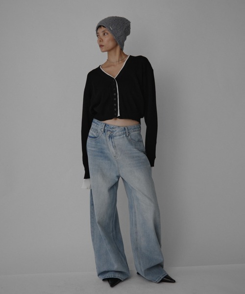 VION（ヴィオン）の「ループヤーンニットビーニー / Loop Yarn Knit Beanie（ニットキャップ/ビーニー・レディース・ブラック/グレー・FREE）」の6枚目の写真