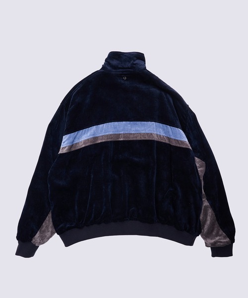【希少】90's   黒ベロアブルゾン BASICKS】Velvet 90's Line Jacket（ブルゾン）｜BASICKS（ベイ