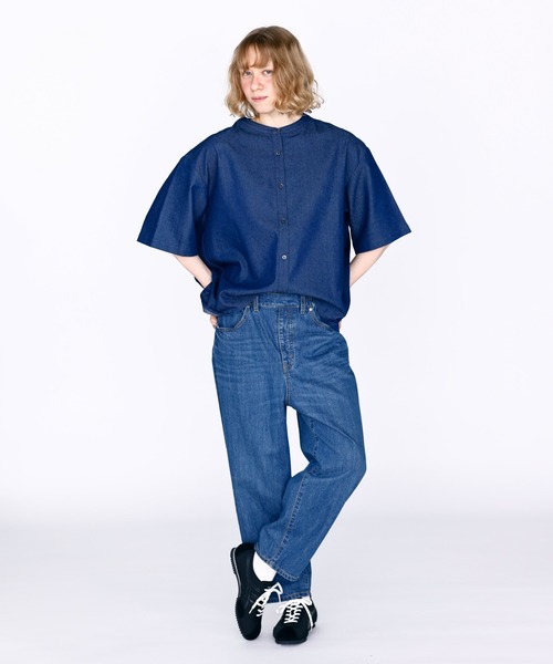 Kelen(ケレン)の「「KELEN / ケレン」バックプリーツ6.5ozデニムシャツ(シャツ/ブラウス・レディース・ライトブルー/ネイビー・S/M)」の7枚目の写真