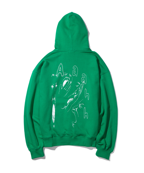 MASSNOUN(マスノウン)の「ヨニングヘビーオーバーサイズフードパーカー Tシャツ MSHHD003-GR(パーカー・レディース・その他・LARGE/X-LARGE/SMALL/MEDIUM)」の8枚目の写真