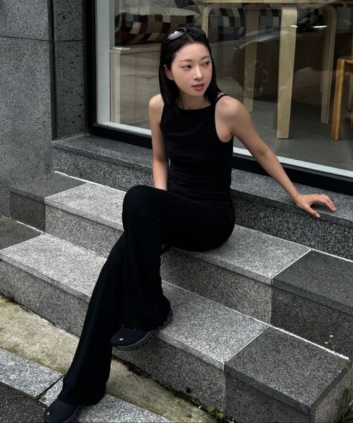LADY VOLUME(レディーボリューム)の「レアリブドパンツ (ブラック)(スウェットパンツ・レディース・その他・SMALL/MEDIUM)」の3枚目の写真