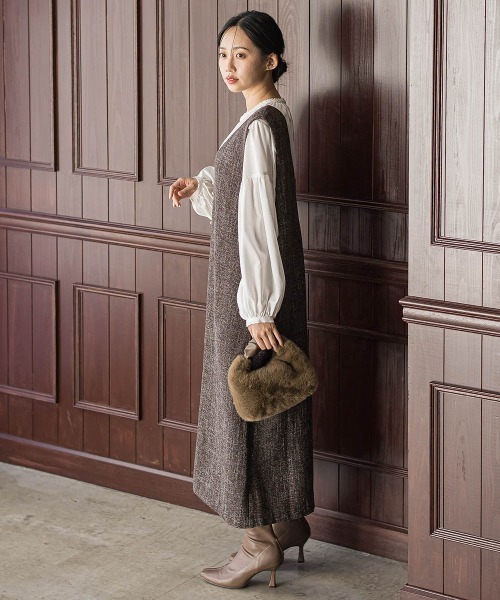 Droite lautreamont（ドロワットロートレアモン）の「ブレードブラウス≪洗濯機で洗える≫（シャツ/ブラウス・レディース・ブラック/オフホワイト・M）」の19枚目の写真