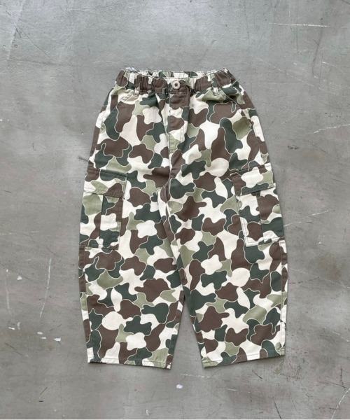 Fluffy BROTHERS（フラッフィーブラザーズ）の「迷彩カーゴパンツ（カーゴパンツ・キッズ・カモフラージュ・90/100/110/120/130/140/150）」の7枚目の写真