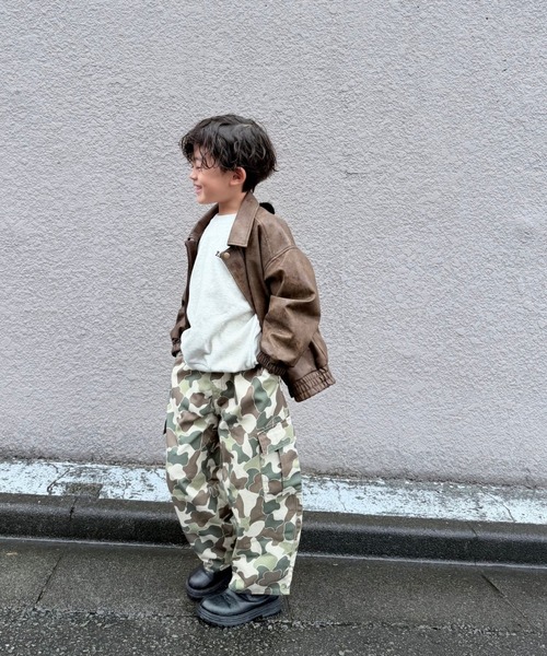 Fluffy BROTHERS（フラッフィーブラザーズ）の「迷彩カーゴパンツ（カーゴパンツ・キッズ・カモフラージュ・90/100/110/120/130/140/150）」の5枚目の写真