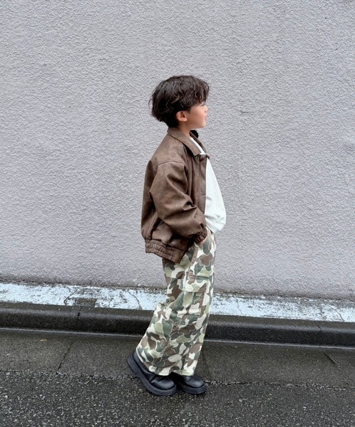 Fluffy BROTHERS（フラッフィーブラザーズ）の「迷彩カーゴパンツ（カーゴパンツ・キッズ・カモフラージュ・90/100/110/120/130/140/150）」の4枚目の写真