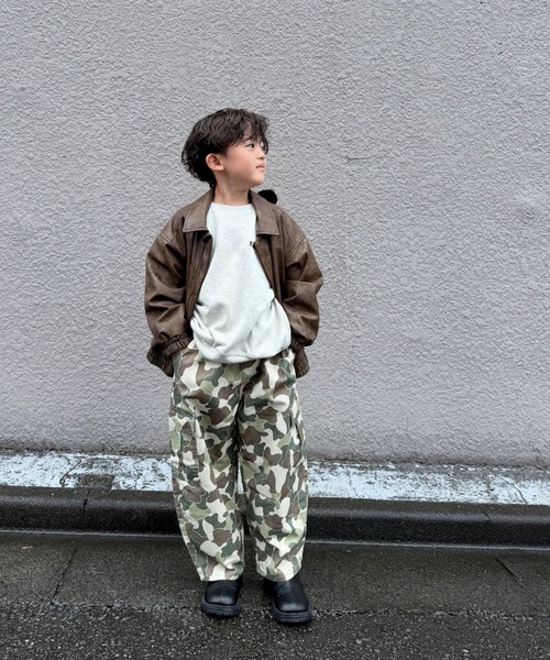 Fluffy BROTHERS（フラッフィーブラザーズ）の「迷彩カーゴパンツ（カーゴパンツ・キッズ・カモフラージュ・90/100/110/120/130/140/150）」の3枚目の写真
