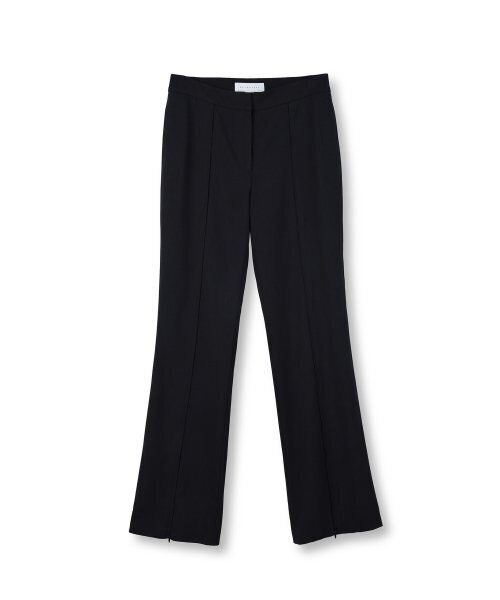 BROWNYARD(ブラウンヤード)の「W ローライズスリットパンツ, ブラック(その他パンツ・レディース・その他・1/2)」の1枚目の写真