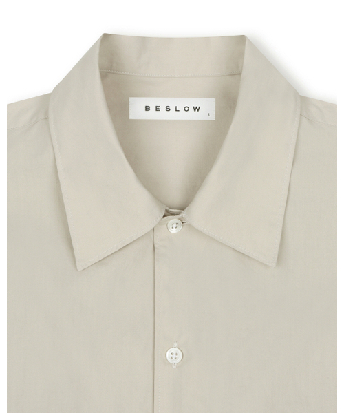 BESLOW(ビースロー)の「WASHED MILITARY HALF SHIRT ECRU(シャツ/ブラウス・メンズ・その他・LARGE/MEDIUM/SMALL)」の2枚目の写真