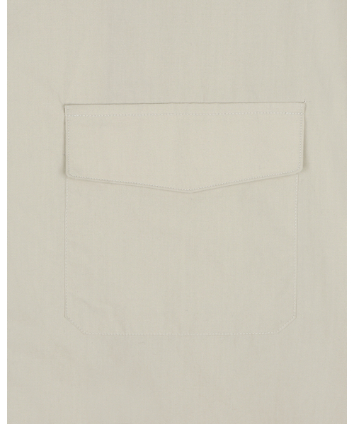 BESLOW(ビースロー)の「WASHED MILITARY HALF SHIRT ECRU(シャツ/ブラウス・メンズ・その他・LARGE/MEDIUM/SMALL)」の3枚目の写真