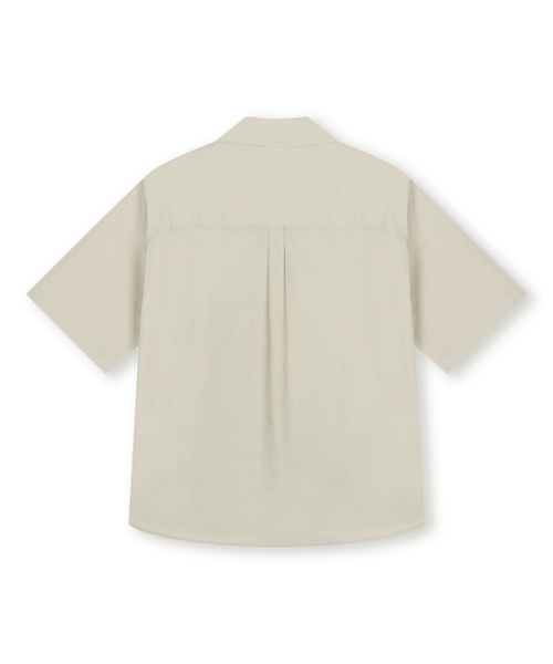 BESLOW(ビースロー)の「WASHED MILITARY HALF SHIRT ECRU(シャツ/ブラウス・メンズ・その他・LARGE/MEDIUM/SMALL)」の6枚目の写真